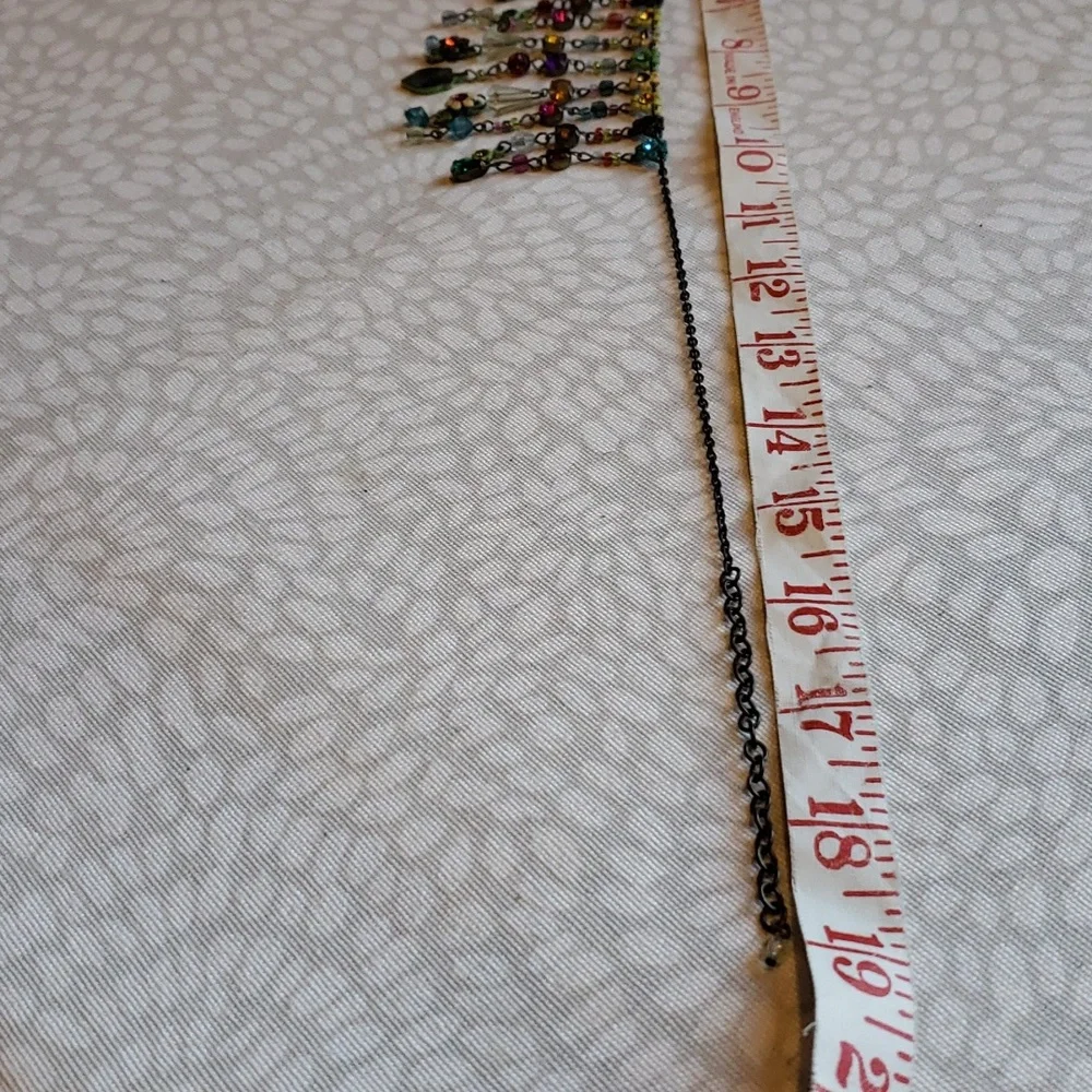 Bohemian Beaded Cascade Necklace - Picture 4 of 5